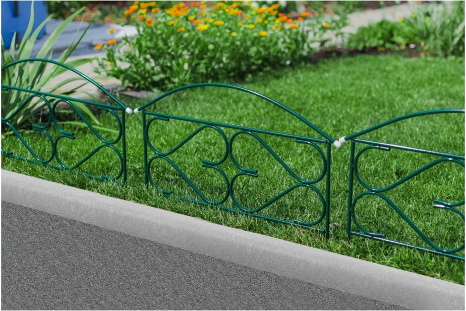 Ограждение декоративное, 50 × 315 см, 5 секций, металл
