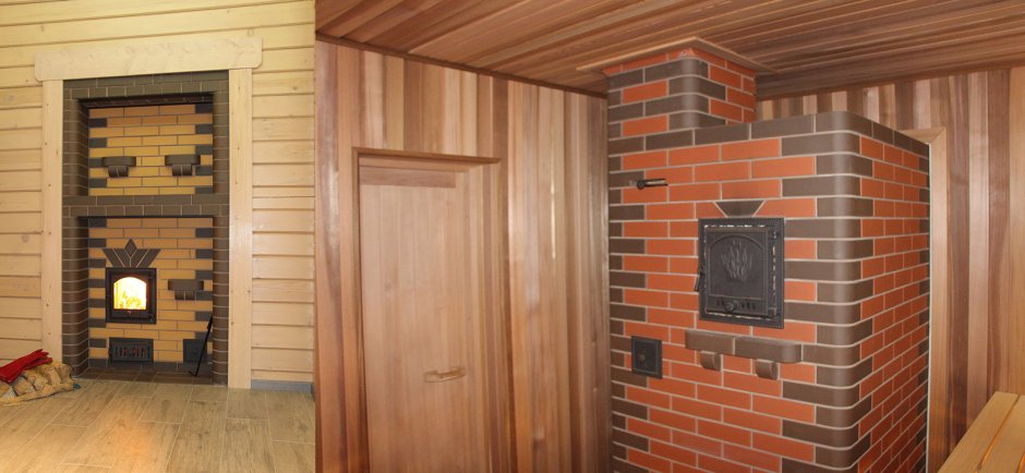 Кирпичная банная печь