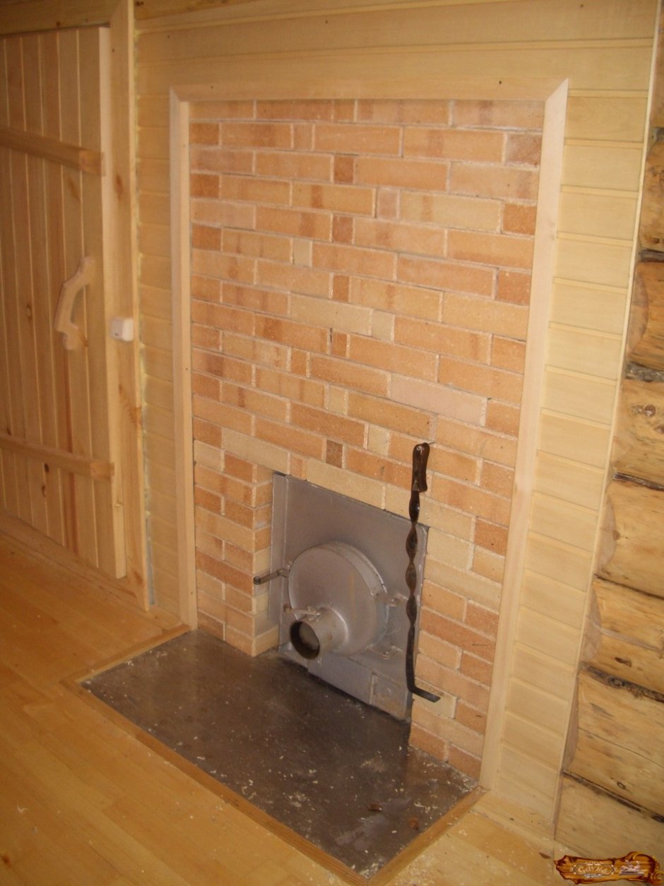 Отделка вокруг печи