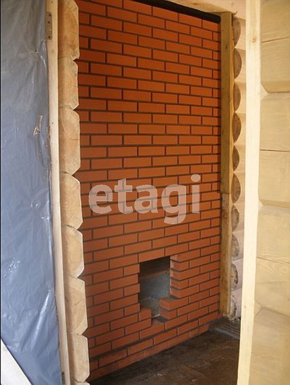 Кирпичная перегородка банной печи