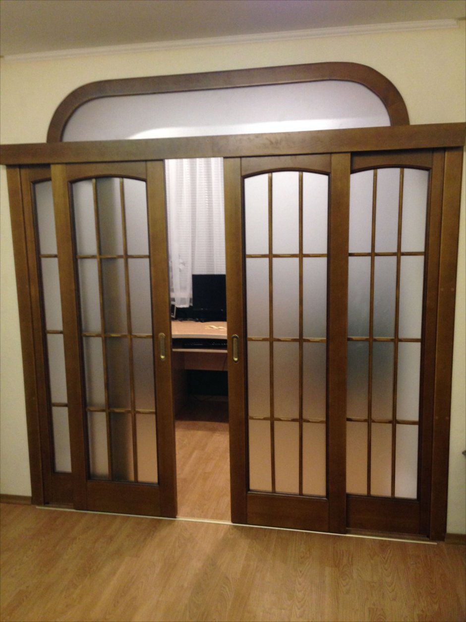 Двойные раздвижные двери межкомнатные