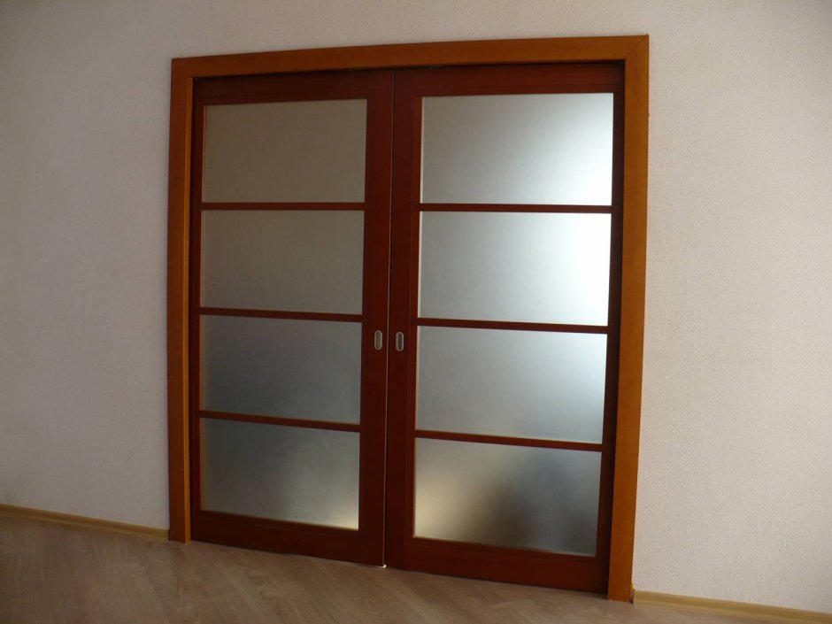 Раздвижные двери межкомнатные двустворчатые
