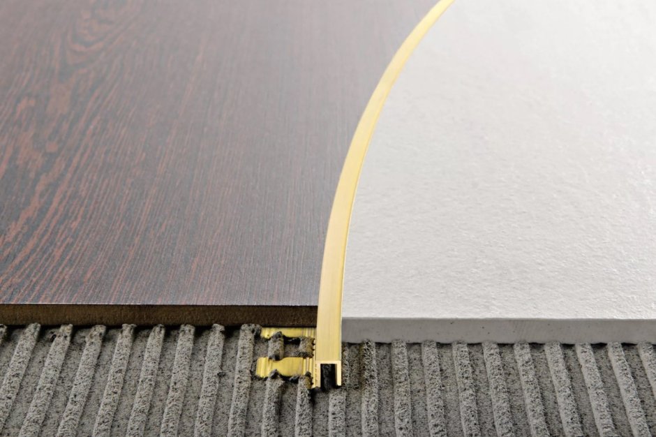 Латунный профиль для пола стыковочный