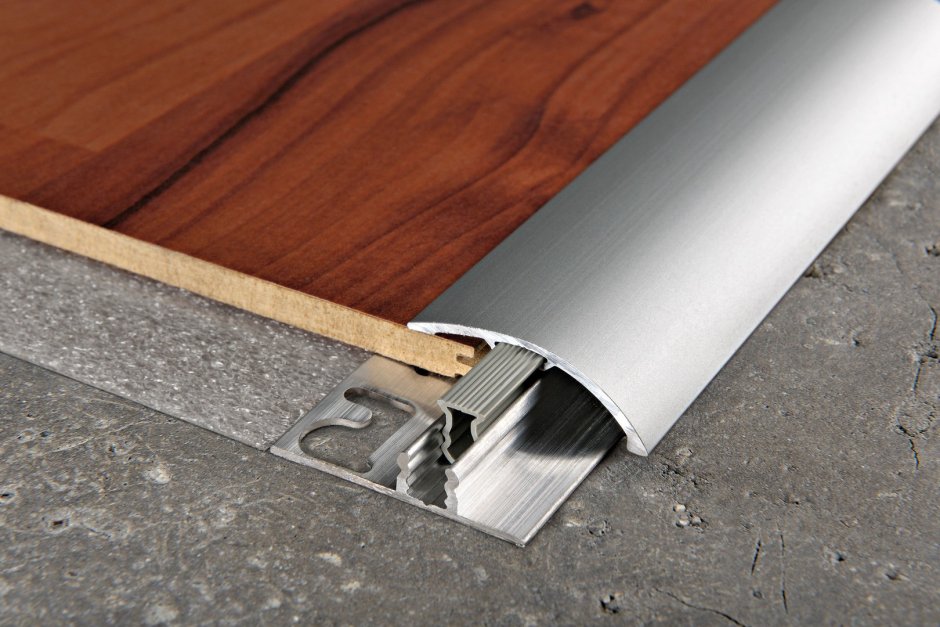 Алюминиевый плинтус для гипсокартона PROSKIRTING line progress profiles PKLIAA 60