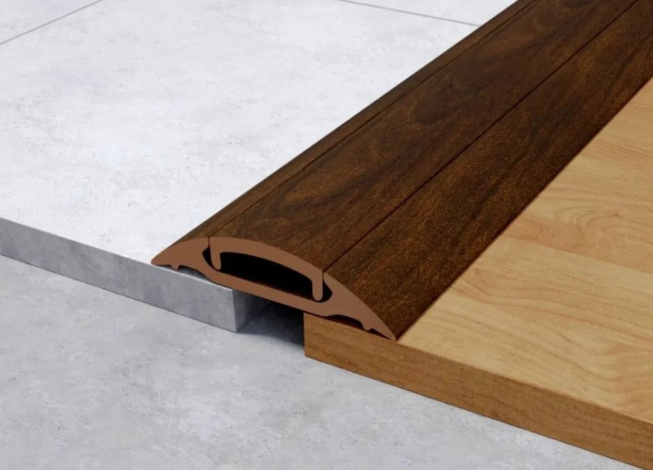 Порог идеал с монтажным каналом венге 301 42х0,9