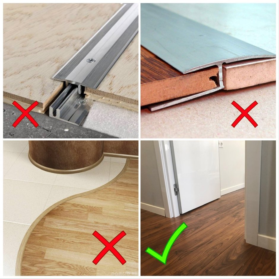 Порожек скрытого монтажа