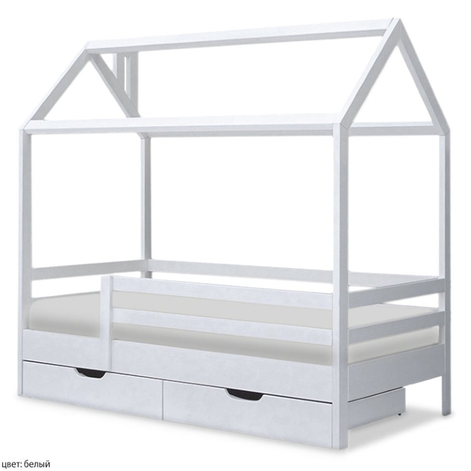 Кровать домик Ненси 80х160 бук