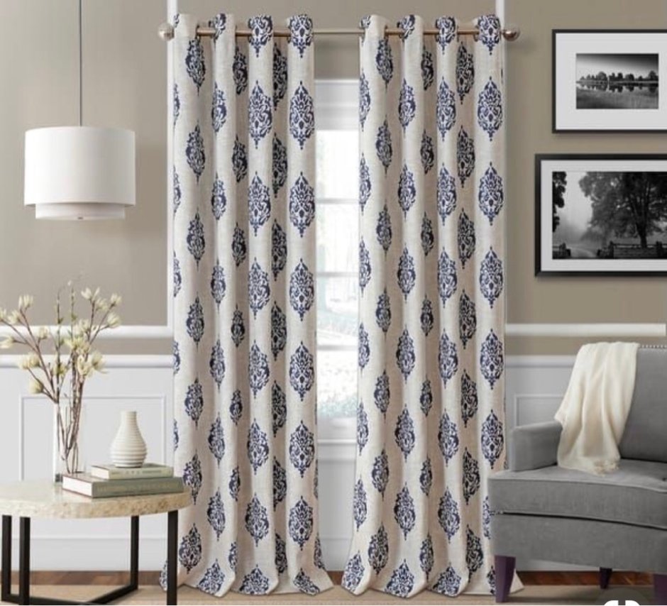 Шторы с геометрическим рисунком