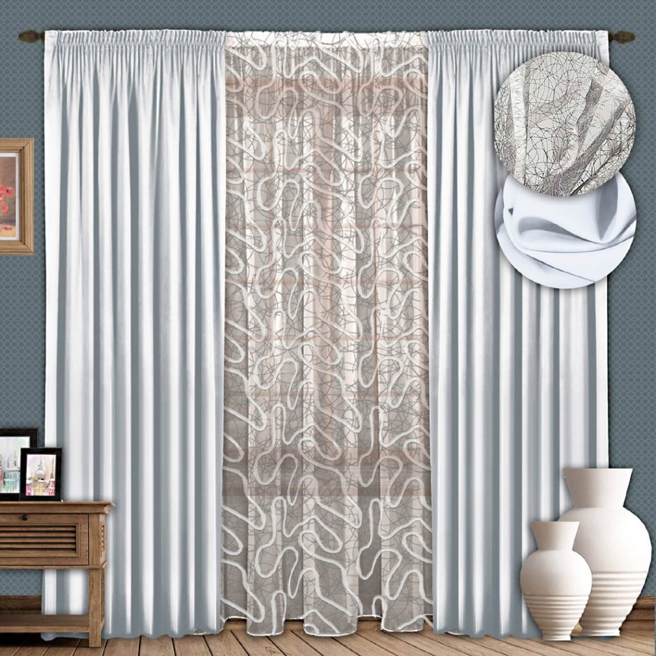 Комплект портьер РЕАЛТЕКС 270х360см