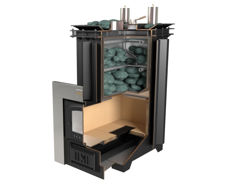 Печь банная ИЗИСТИМ Домна 60к