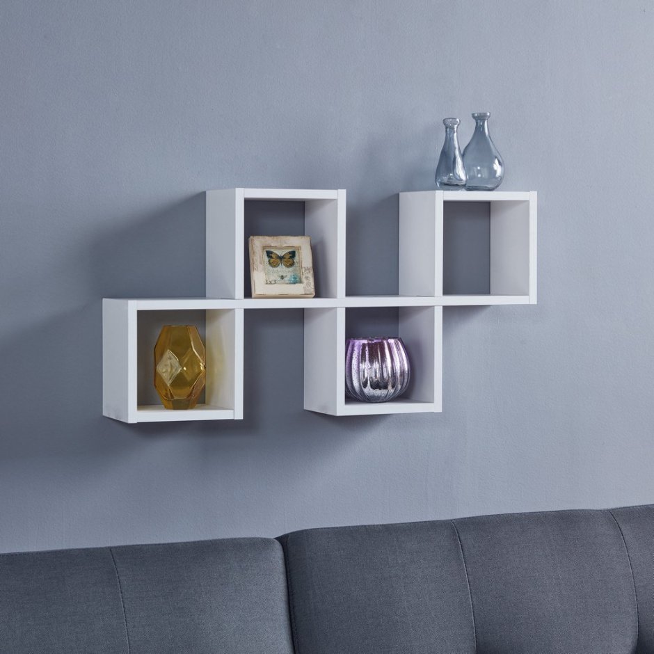 Квадратные полки на стену