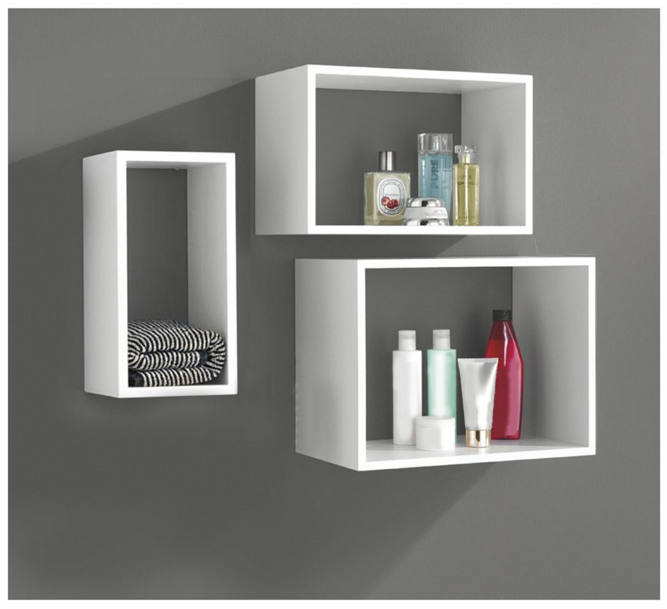 Квадратные полки икеа в интерьере