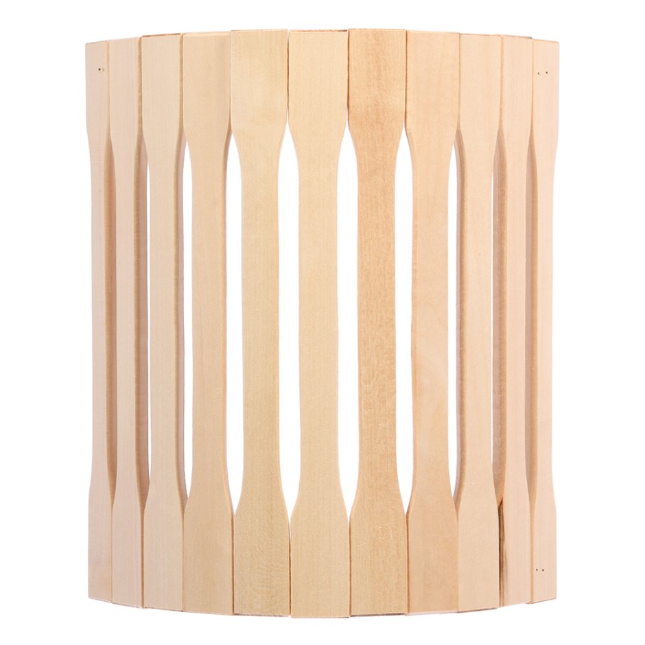 Абажур для светильника, настенный, липа, 25х16х30 см "банные штучки"