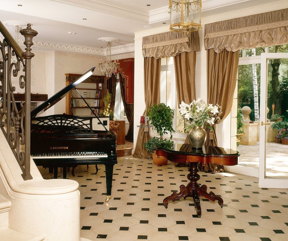 Интерьер коттеджа в классическом стиле