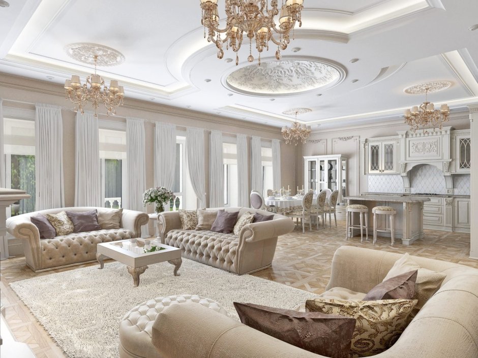 Дом в классическом стиле интерьер