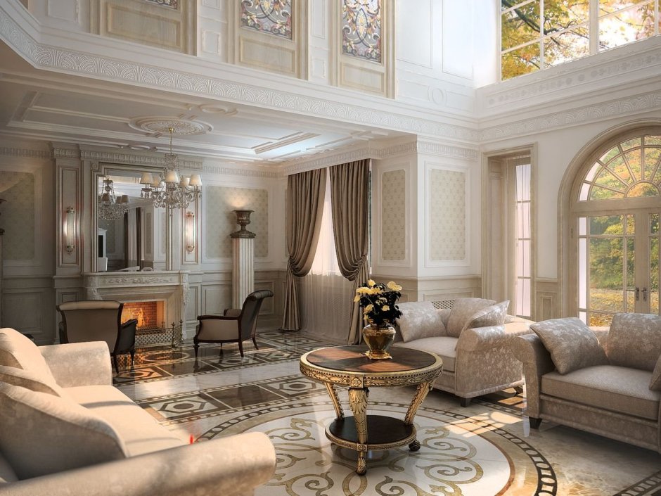 Дом в классическом стиле интерьер