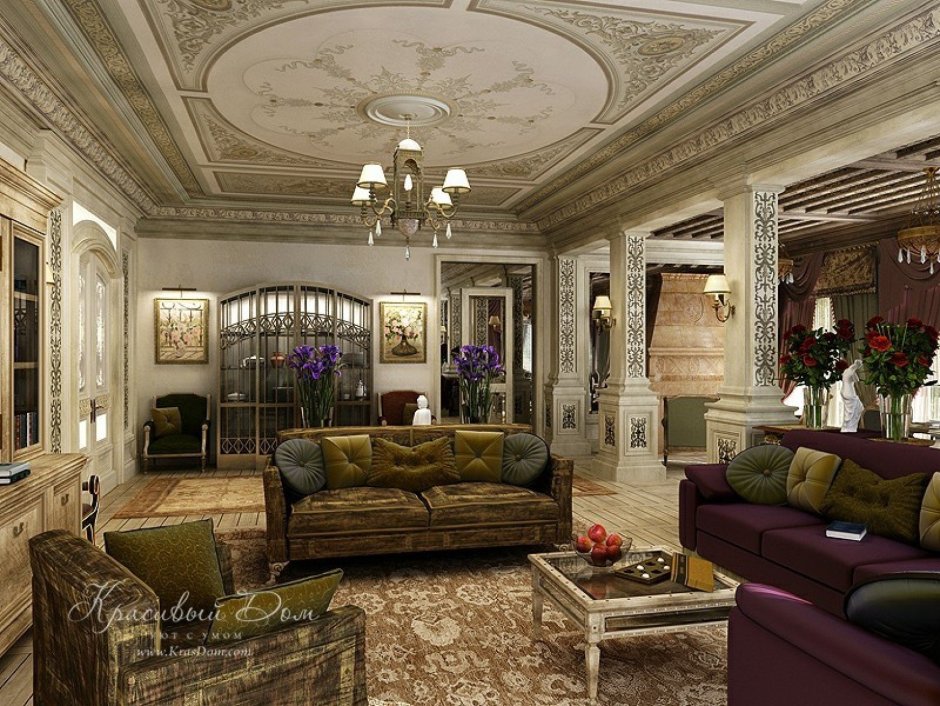 Интерьер особняка в классическом стиле