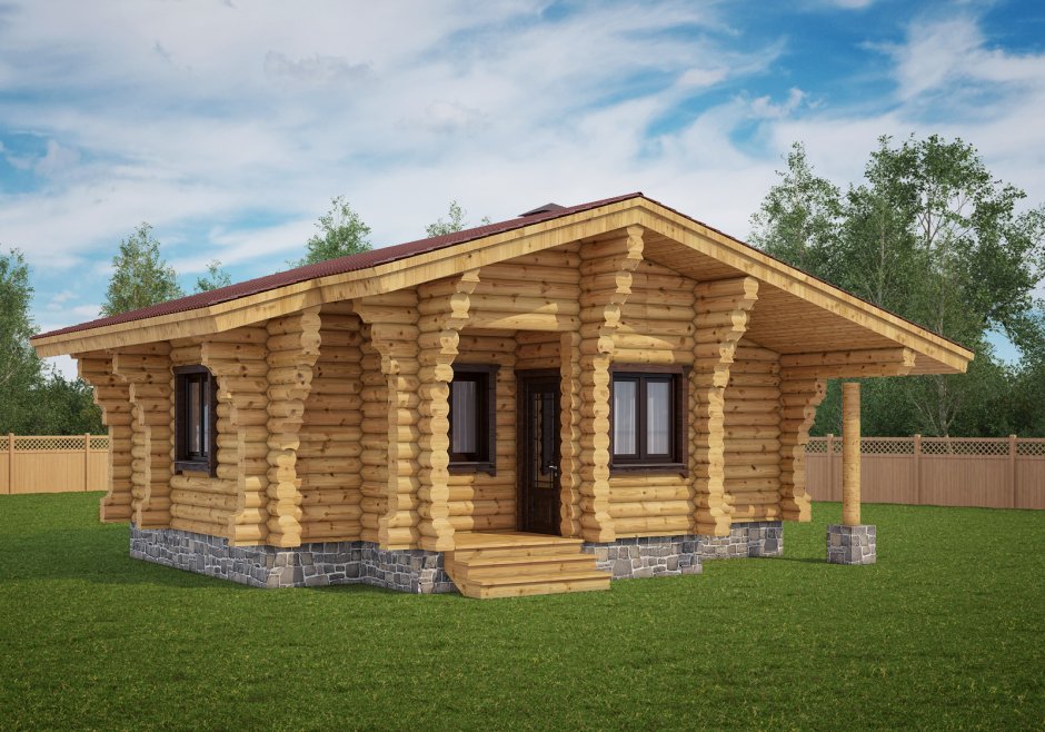 Баня оцилиндрованное бревно