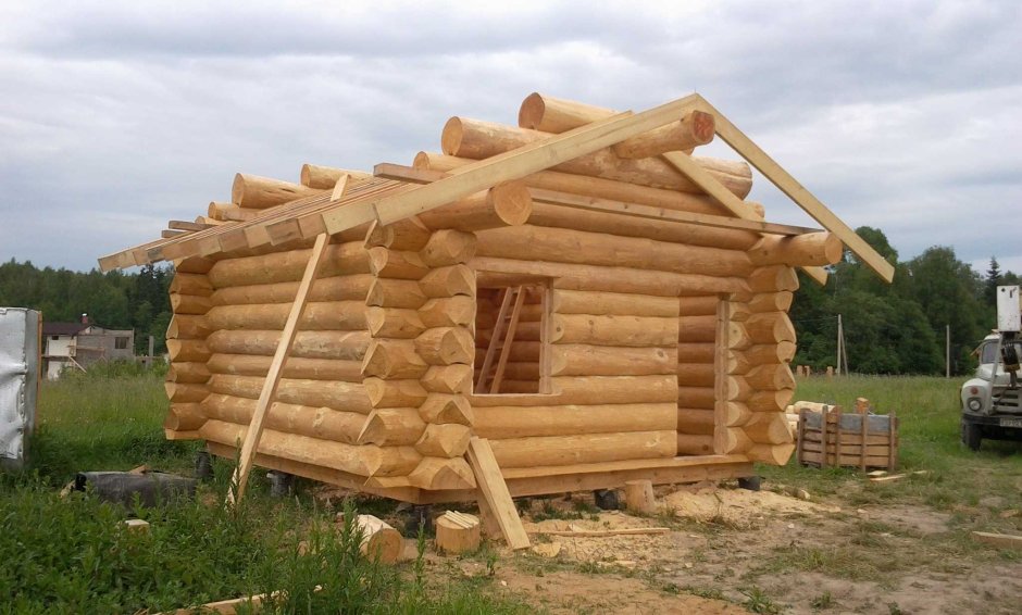 Баня из рубленного бревна от производителя