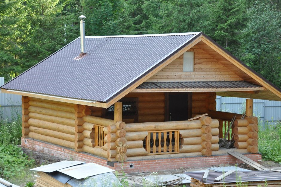 Срубы бань из бревна