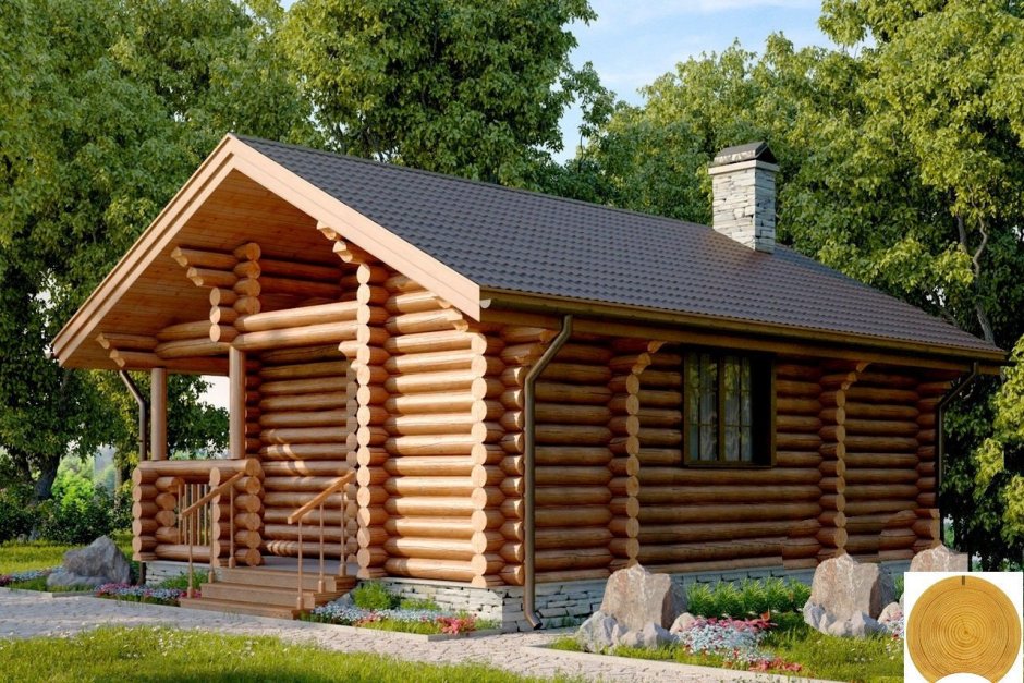 Бревенчатая баня