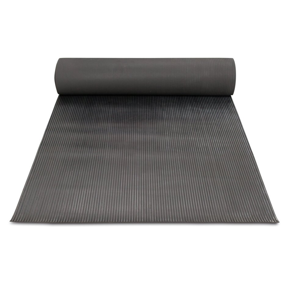 Резиновое покрытие рифлёнка 1,2*10 м. черный