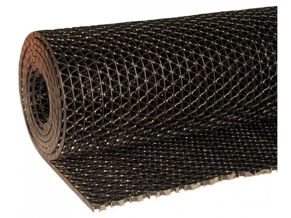 Коврик-дорожка против скольжения 0.9х15м Zig-Zag 4.5мм черный