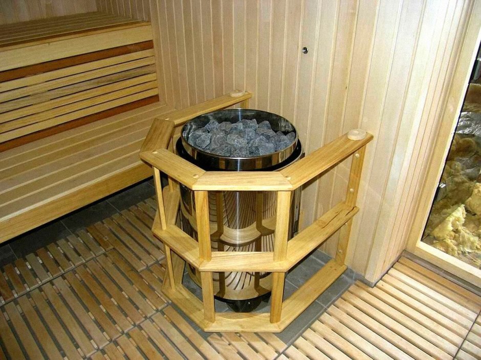 Ограждение для банной печки