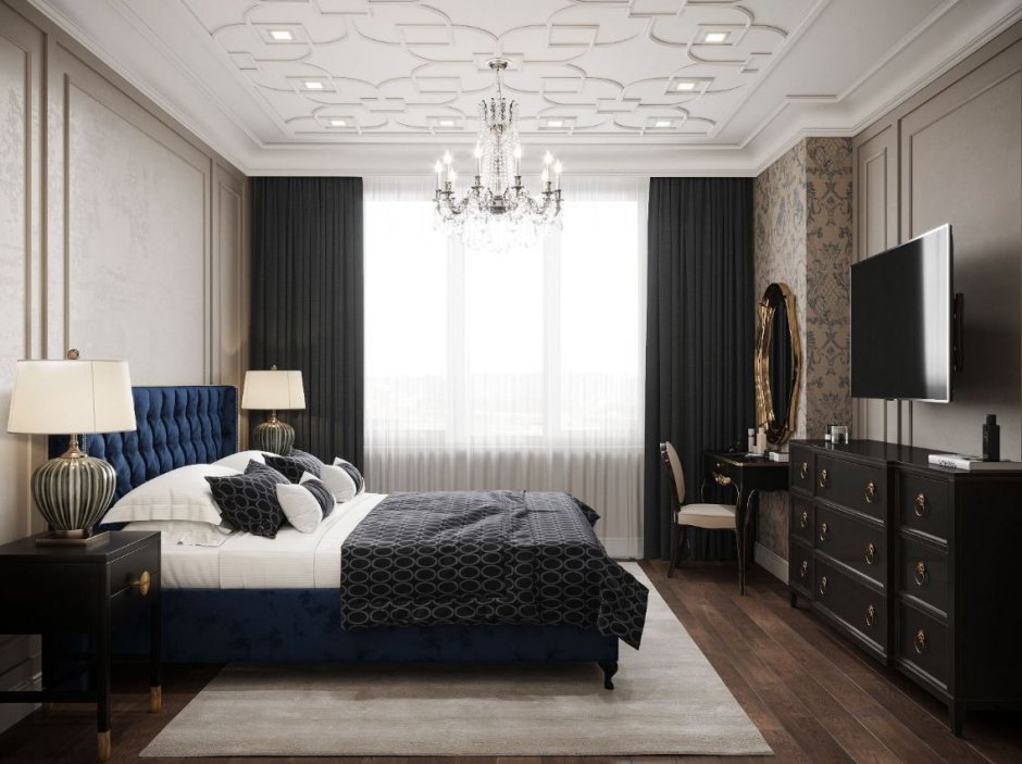 Спальня в неоклассическом стиле