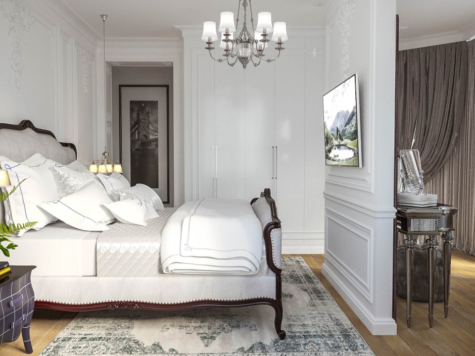 Спальня в неоклассическом стиле
