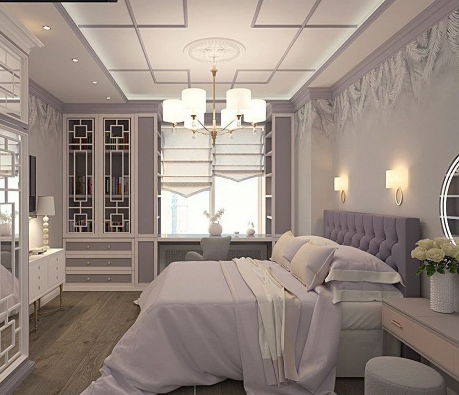 Спальня Неоклассика 20 кв м