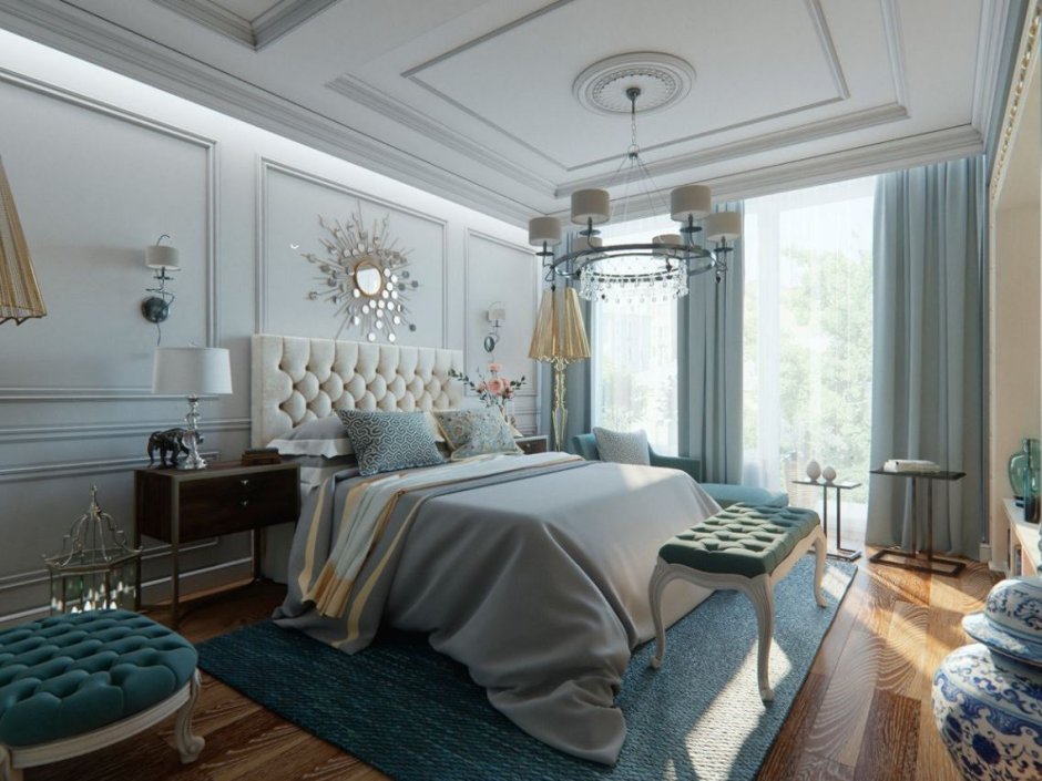 Нео Классик интерьер спальни