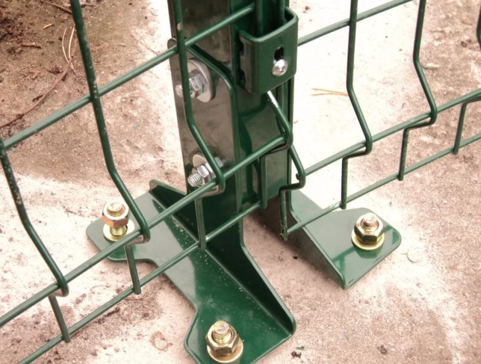 Комплект из 2-х оснований для столба RAL 6005