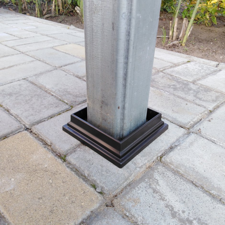 Закладная опора для металлического столба 100х100 в бетон