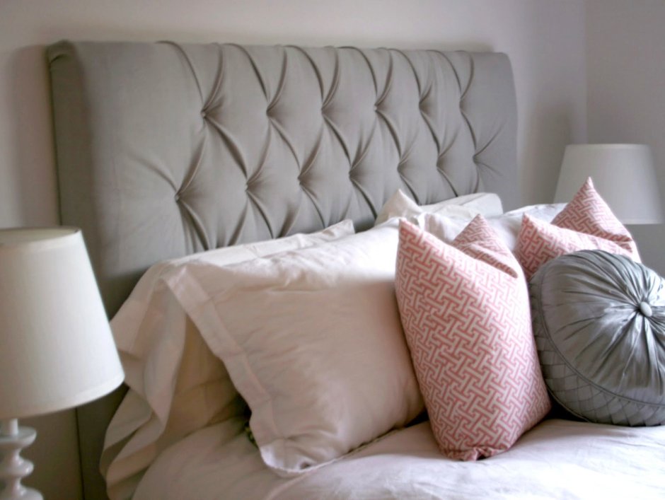 Мягкое изголовье для кровати своими руками