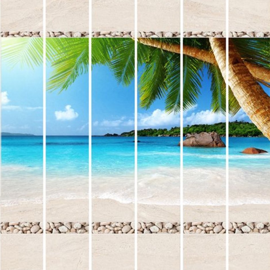 Панели ПВХ Осиана пальмы