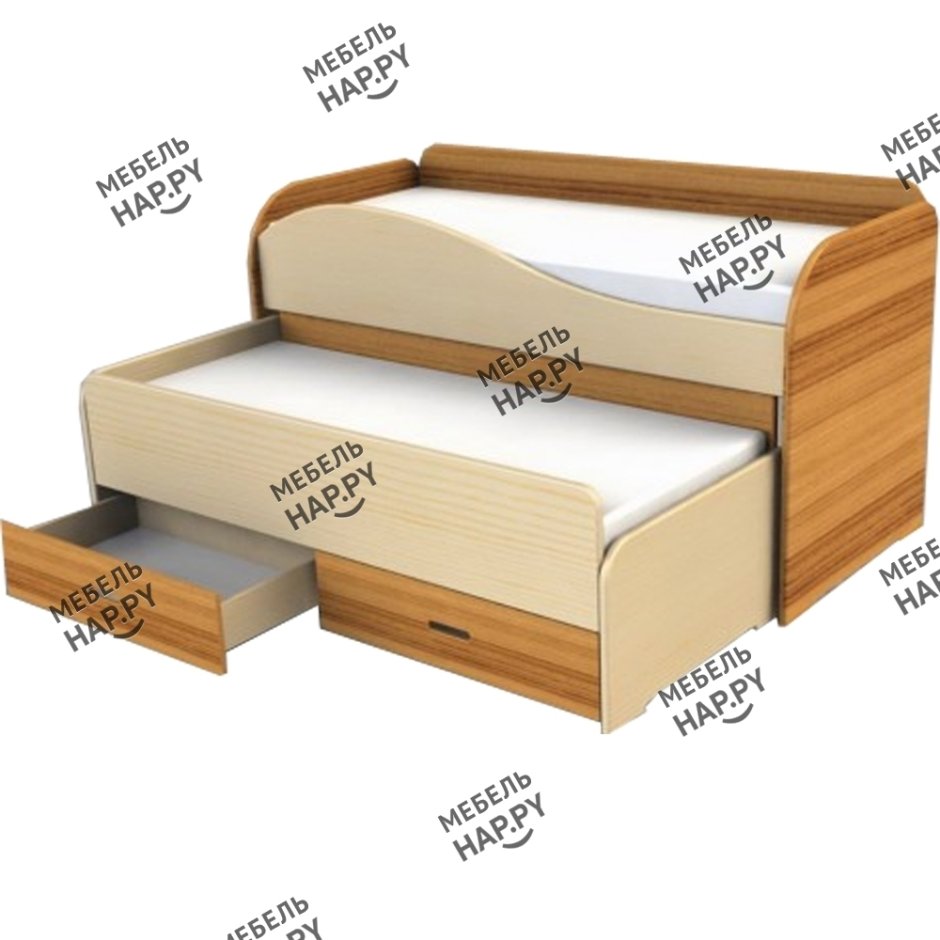 Антошка кровать двухъярусная выкатная