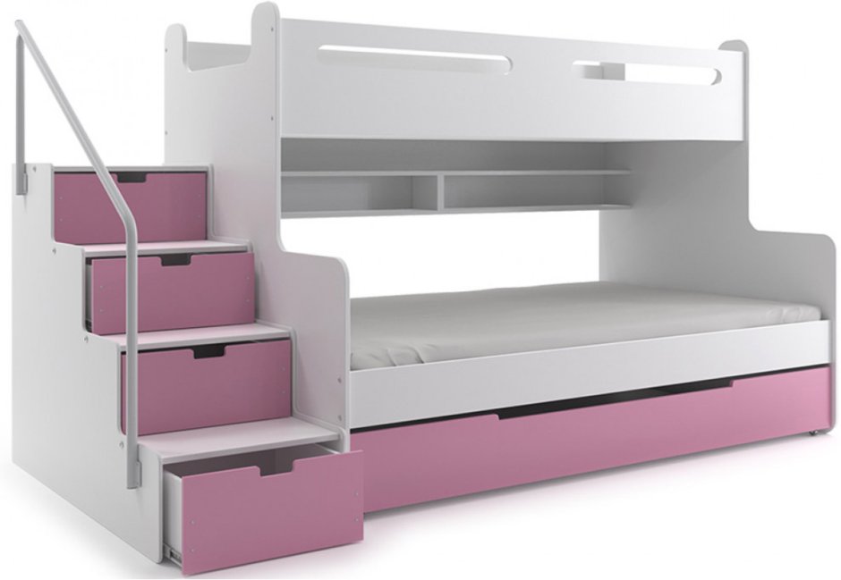 Двухъярусная кровать для троих детей