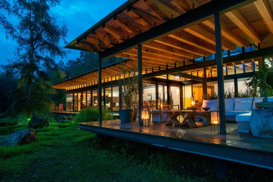 Терраса на сваях