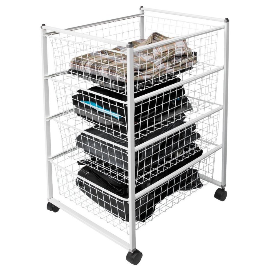 Стеллаж с выдвижными корзинами