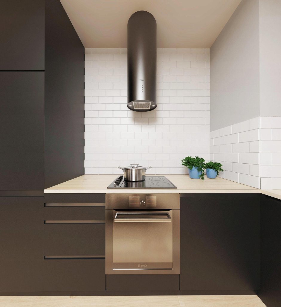 Вытяжка труба Maunfeld черная