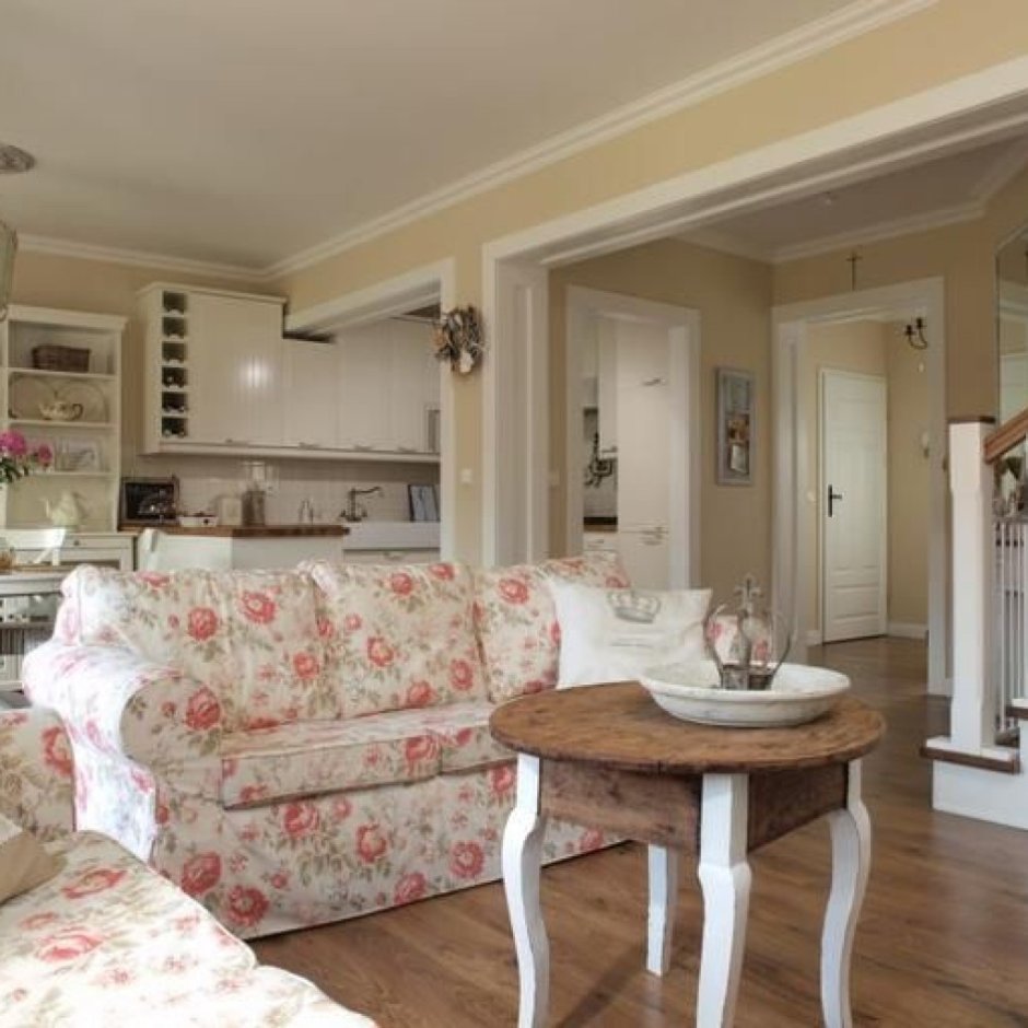 Прованс гостиная столовая