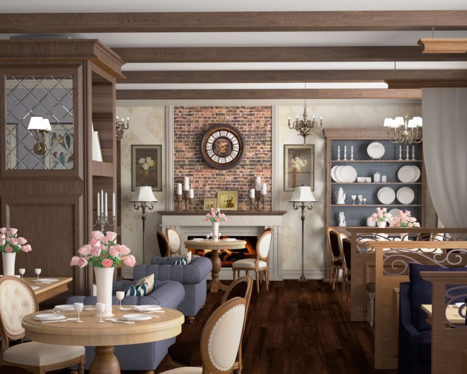 Кофейня в стиле Прованс