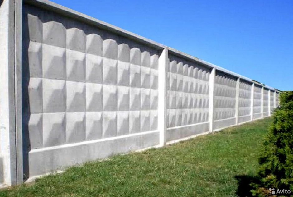 Плита заборная п6в