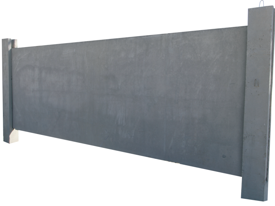 Плита заборная гладкая