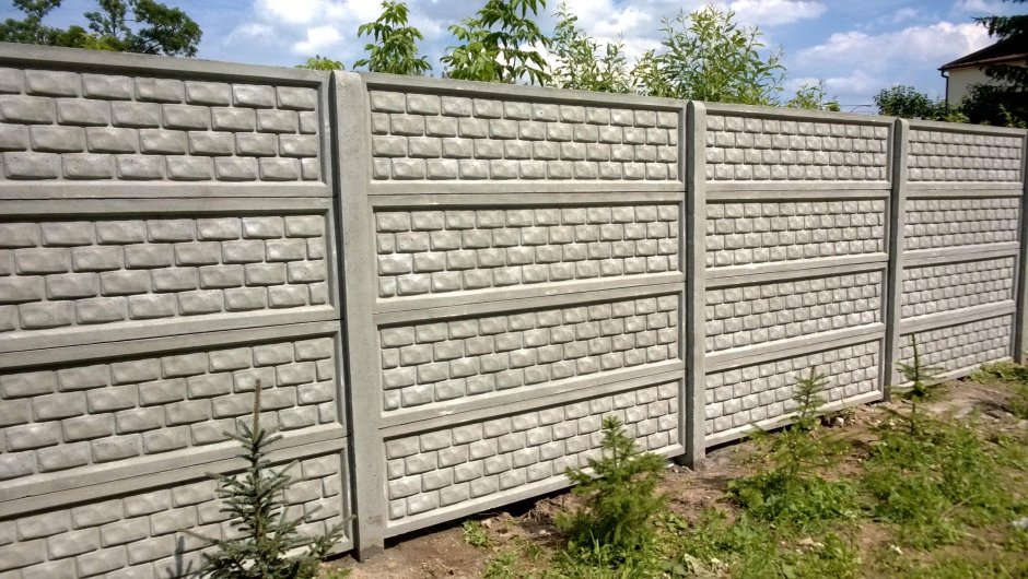 Бетонный забор сп2
