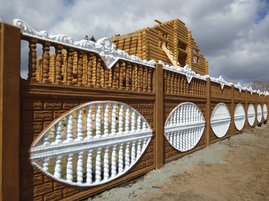 Бетонный забор «заборная секция №1»