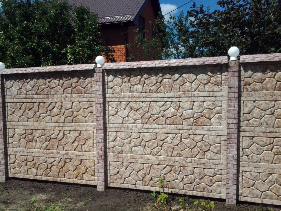 Бетонный забор Юзуфово