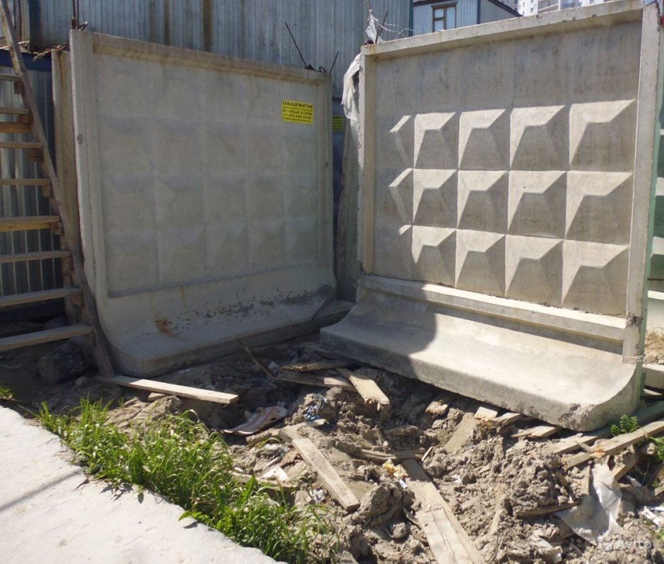 Забор жб самостоящий 2.5 2.5 ЖБИ 24