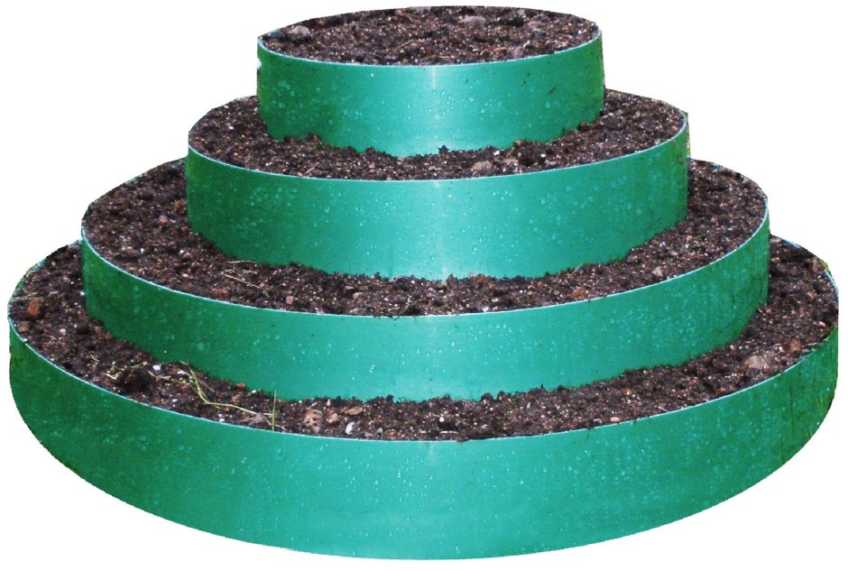 Клумба прямоугольная четырехъярусная оцинкованная